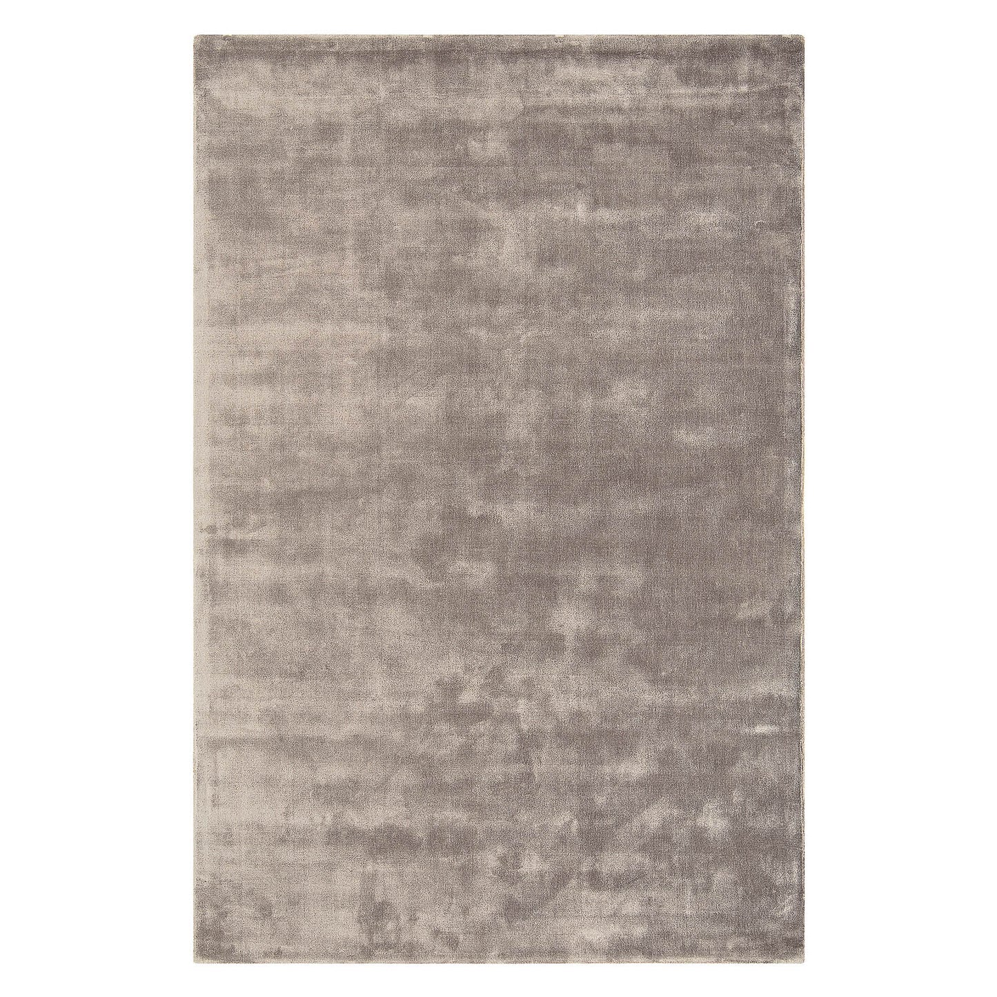 Katherine Carnaby Plain Chrome Designer Rug in Taupe