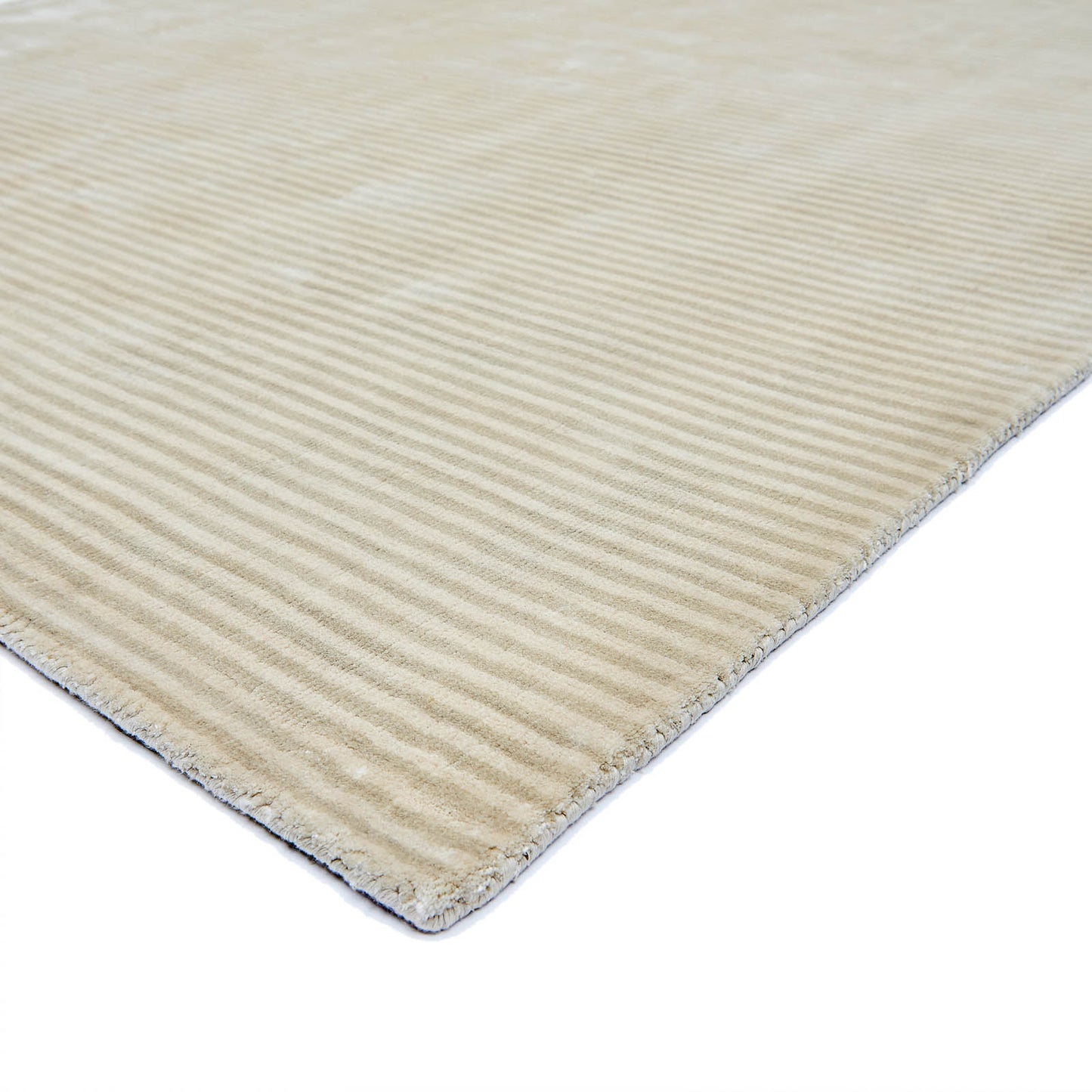 Katherine Carnaby Chrome Stripe Rug in Putty