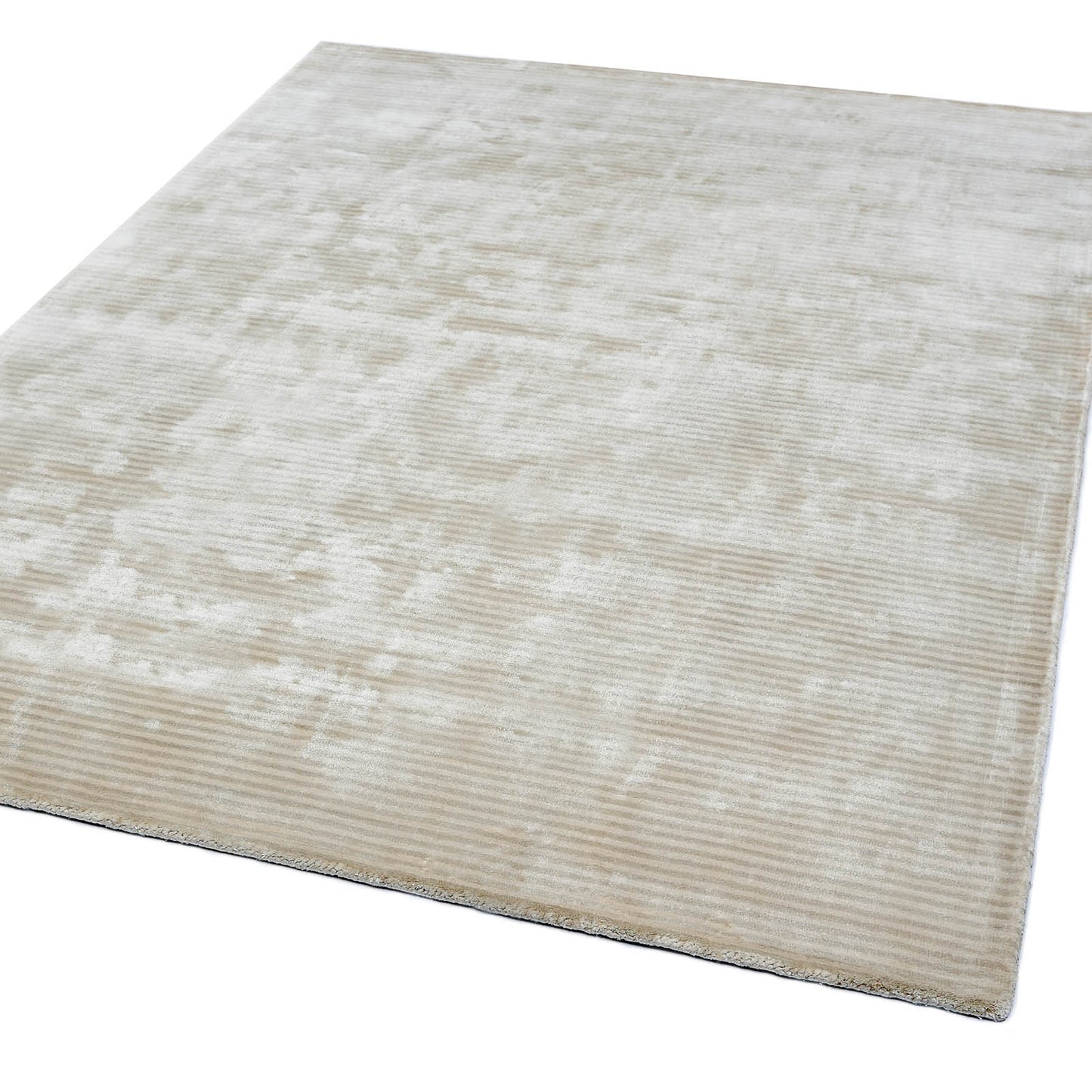 Katherine Carnaby Chrome Stripe Rug in Putty