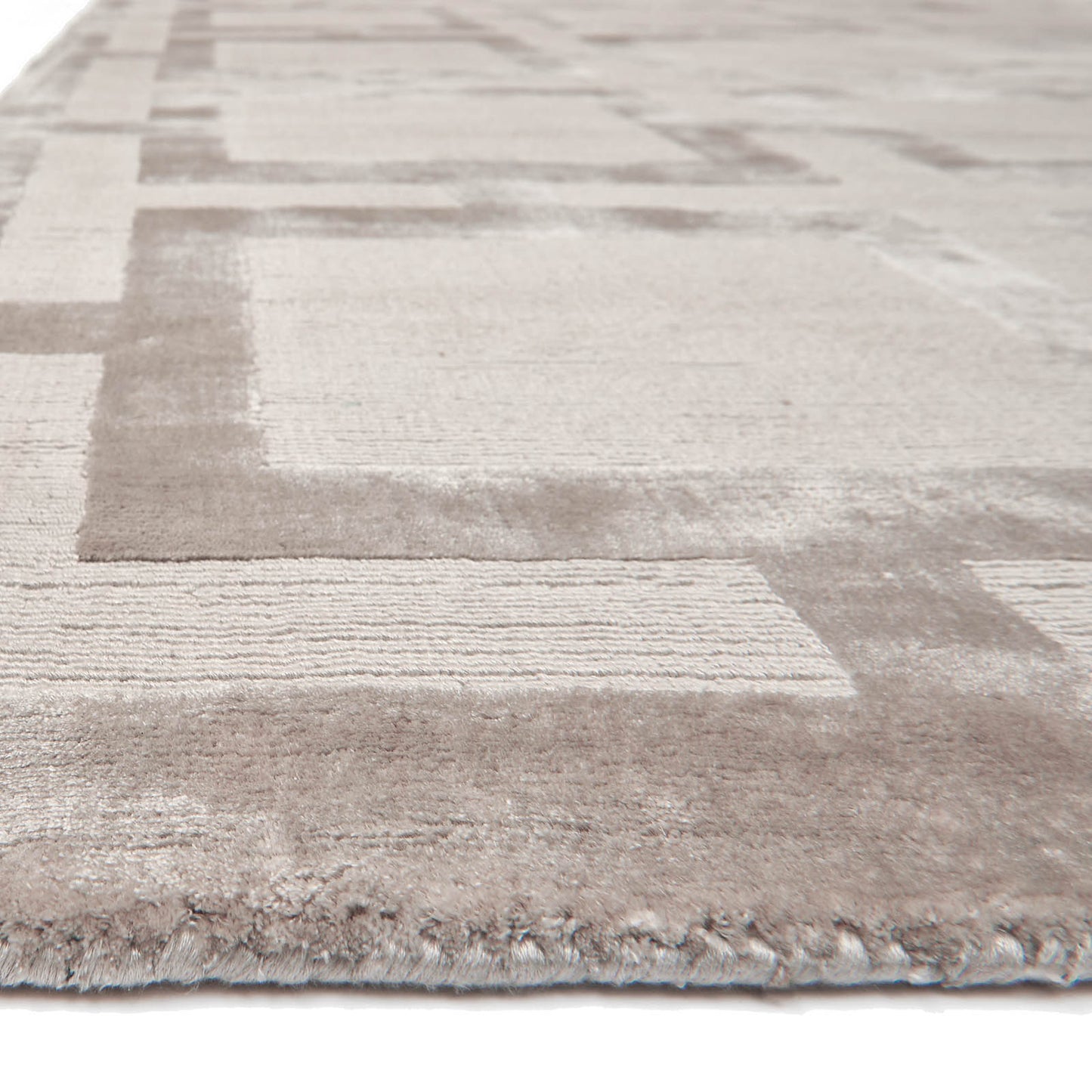 Katherine Carnaby Eaton Geometric Rugs in Biscuit Beige