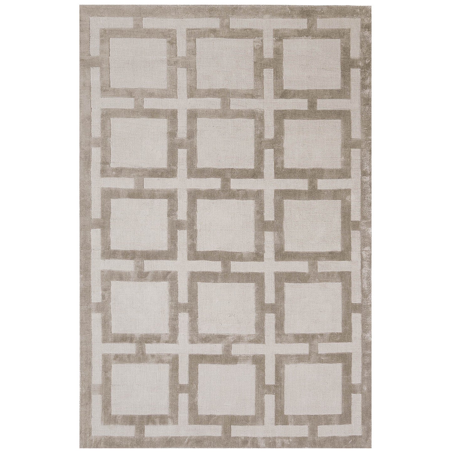 Katherine Carnaby Eaton Geometric Rugs in Sand Beige