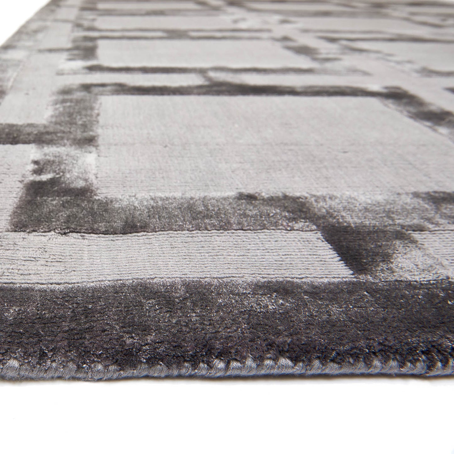 Katherine Carnaby Eaton Geometric Rugs in Steel Grey