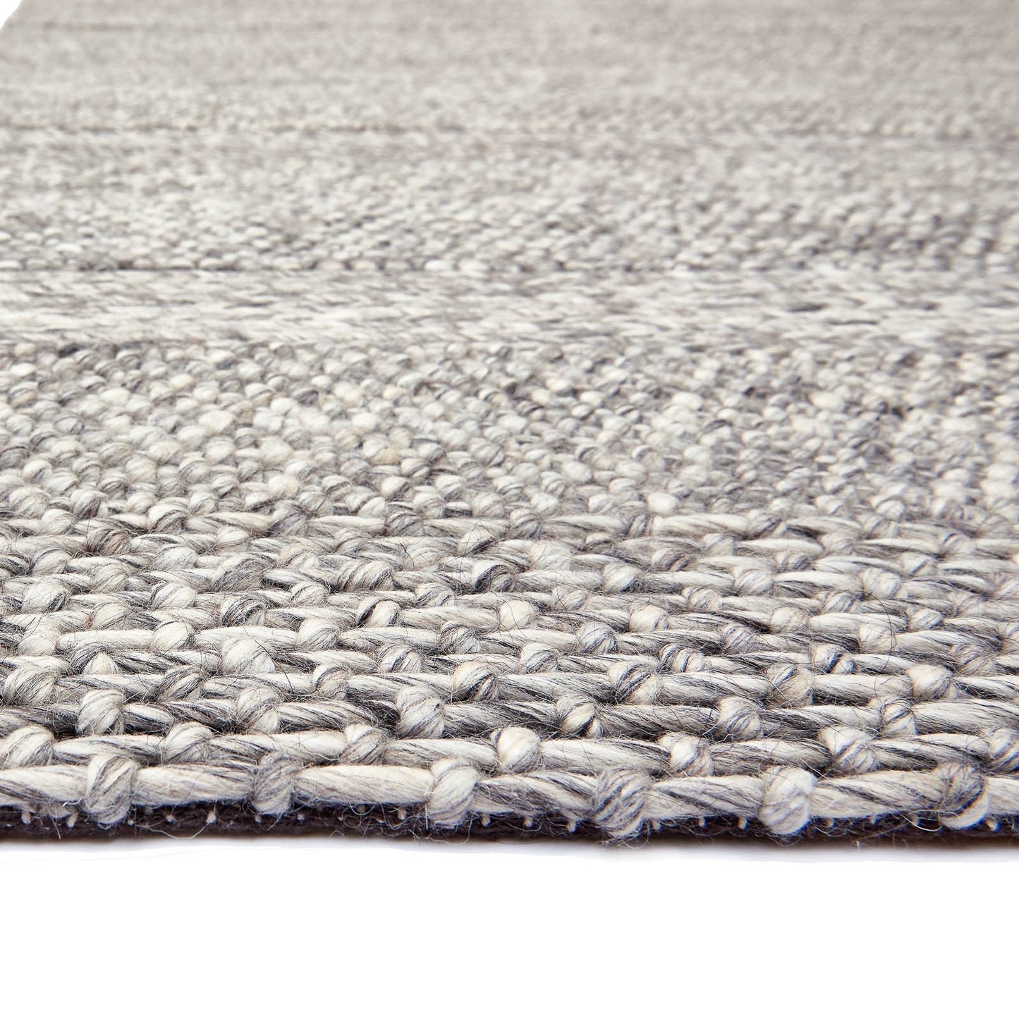 Katherine Carnaby CS07 Modern Designer Rugs in Grey Marl Stripe