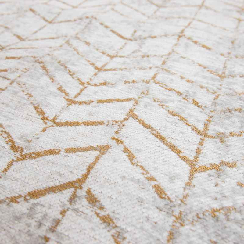 Louis De Poortere Mad Men Jacobs Ladder Indoor Outdoor Rug 8928 in Central Yellow