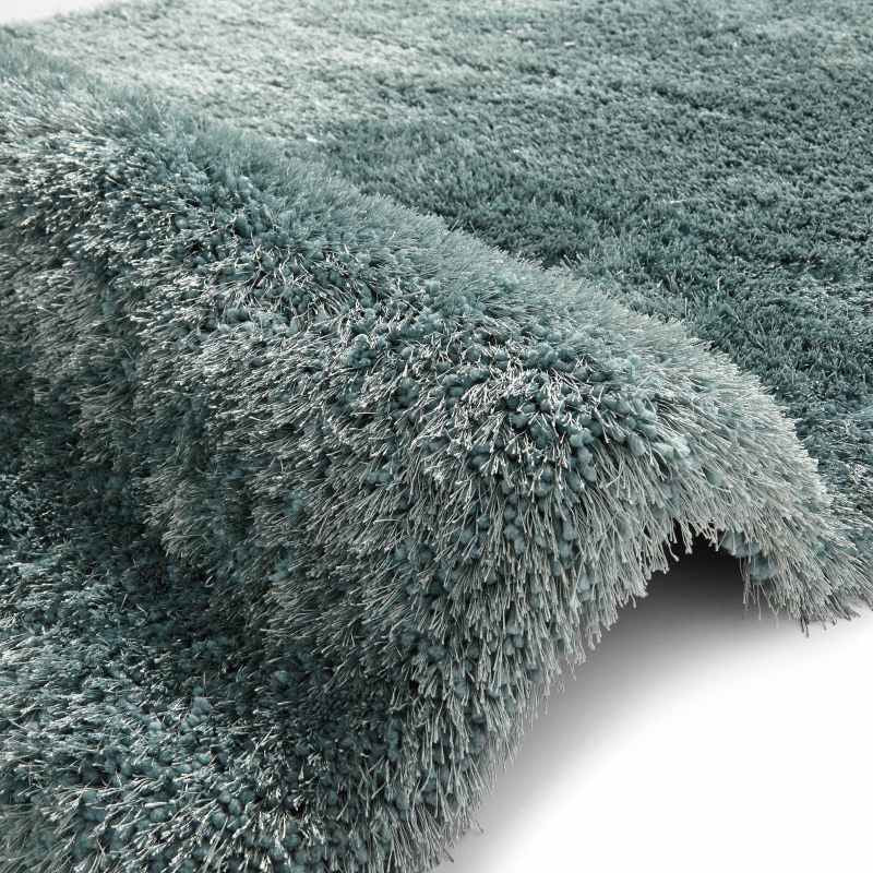 Montana Shaggy Rugs in Aqua Blue