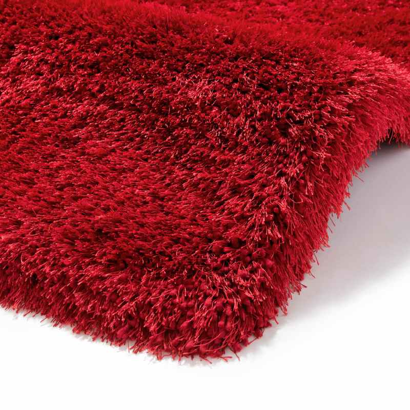 Montana Shaggy Rugs in Red
