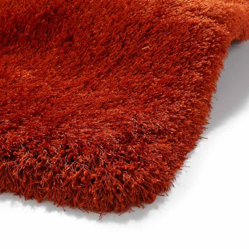 Montana Shaggy Rugs in Terracotta
