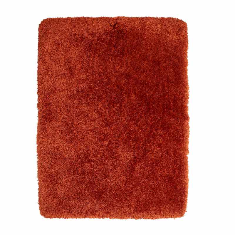 Montana Shaggy Rugs in Terracotta