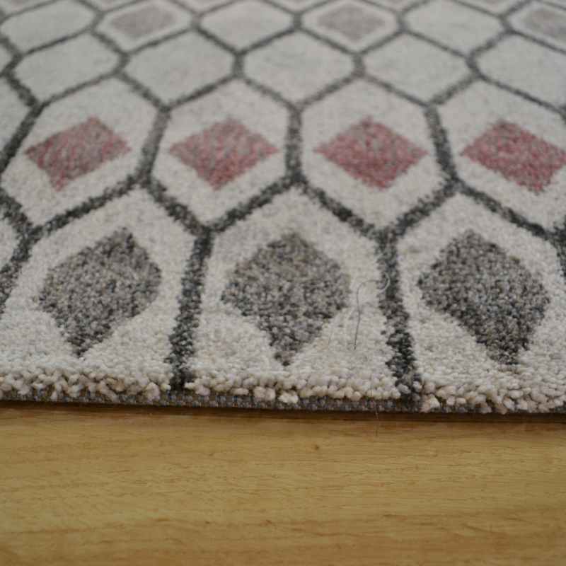 Liberty Geometric Rugs 34001 6111 in Pink