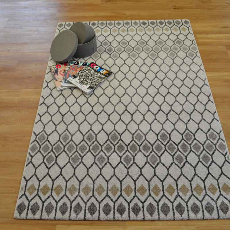 Liberty Geometric Rugs 34001 6191 in Gold