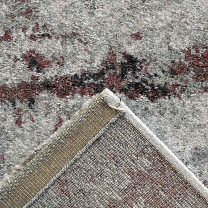 Liberty Modern Abstract Rugs 34026 6111 in Pink