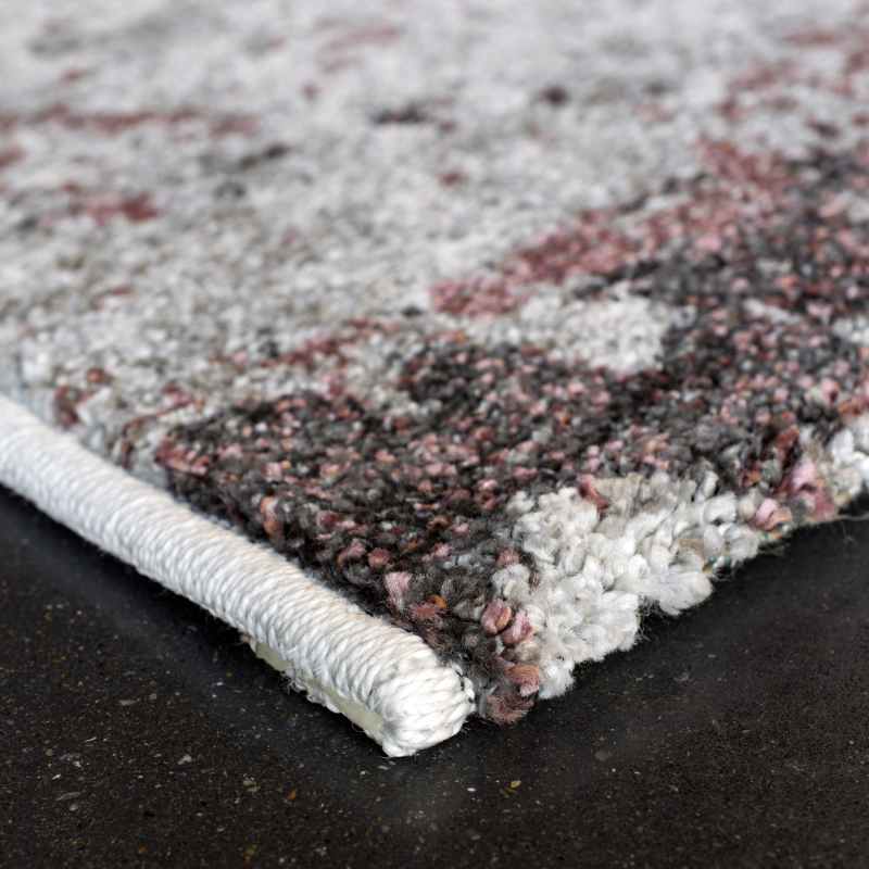 Liberty Modern Abstract Rugs 34026 6111 in Pink