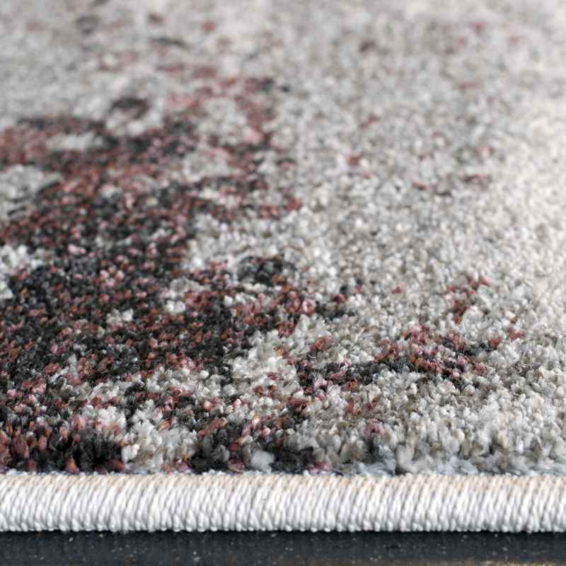 Liberty Modern Abstract Rugs 34026 6111 in Pink