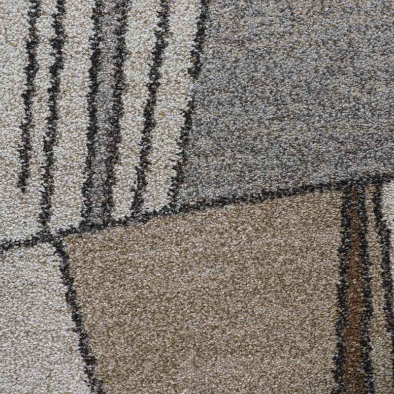 Liberty 34138 6464 Block Geometric Rug in Grey Multi