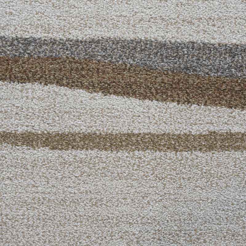 Liberty 34147 6464 Abstract Stripe Rug in Brown Grey