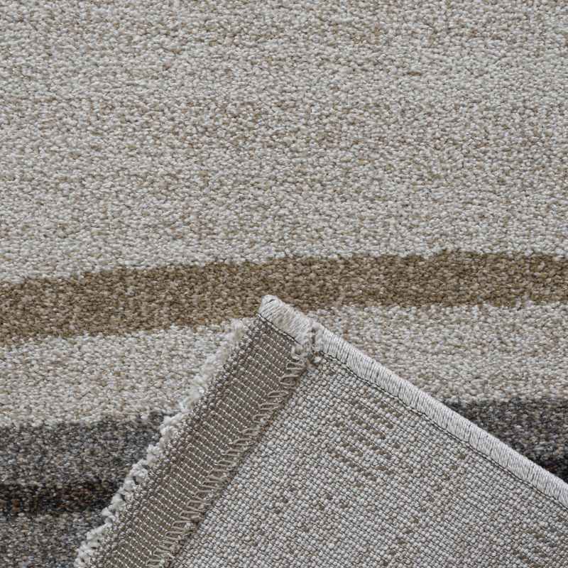 Liberty 34147 6464 Abstract Stripe Rug in Brown Grey
