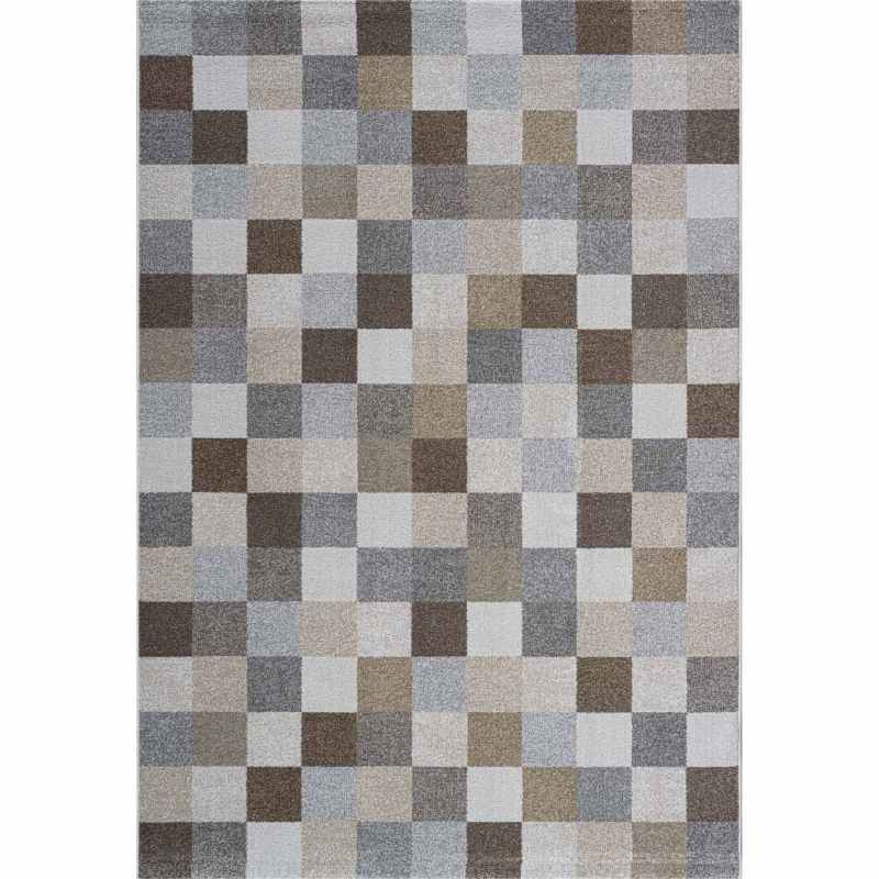 Liberty Geometric Modern Rugs 34157 6464 in Grey