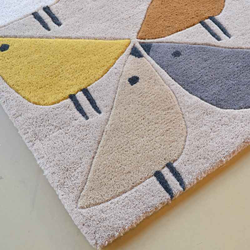 Scion Lintu Rugs 24405 in Dandelion