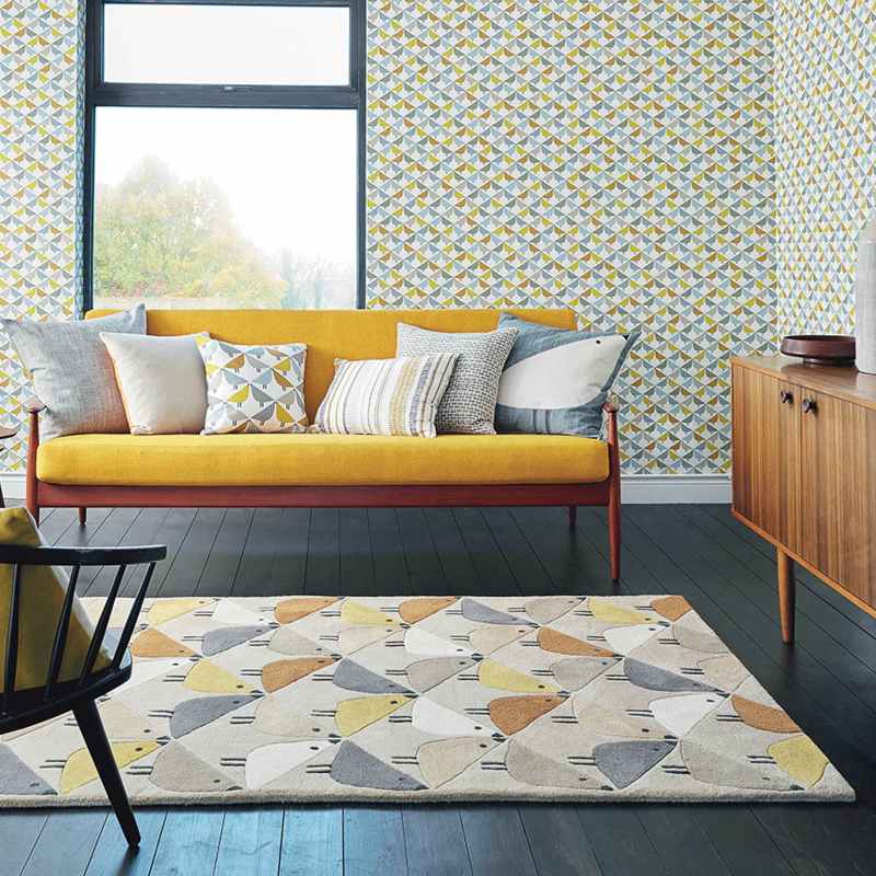 Scion Lintu Rugs 24405 in Dandelion