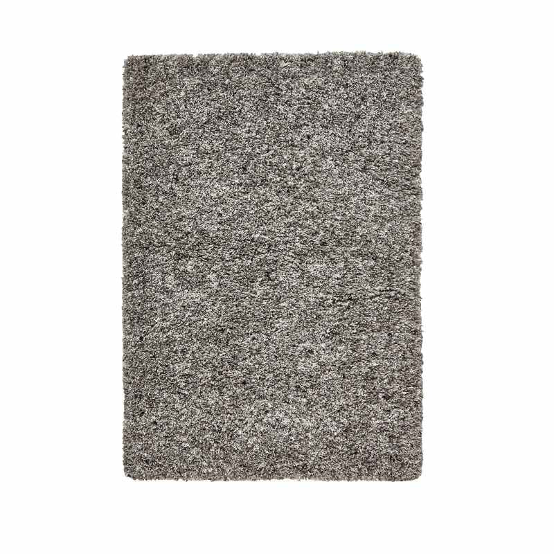 Vista Soft Shaggy Plain Rugs 3547 in Silver Grey