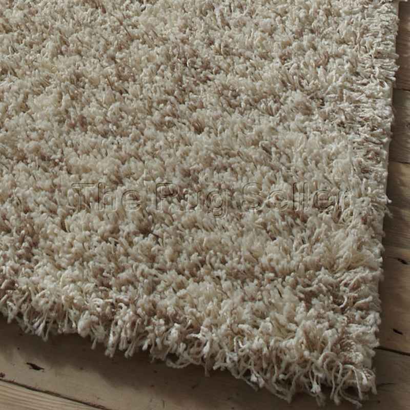 Vista Plain Shaggy Rugs 4803 in Cream