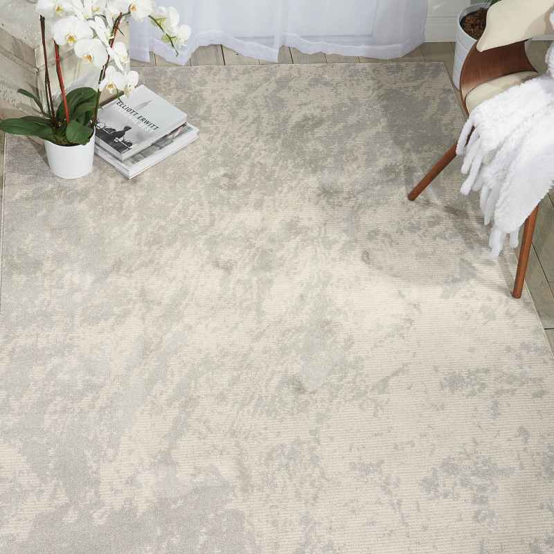 Maxell Rugs MAE12 by Nourison in Ivoy and Grey