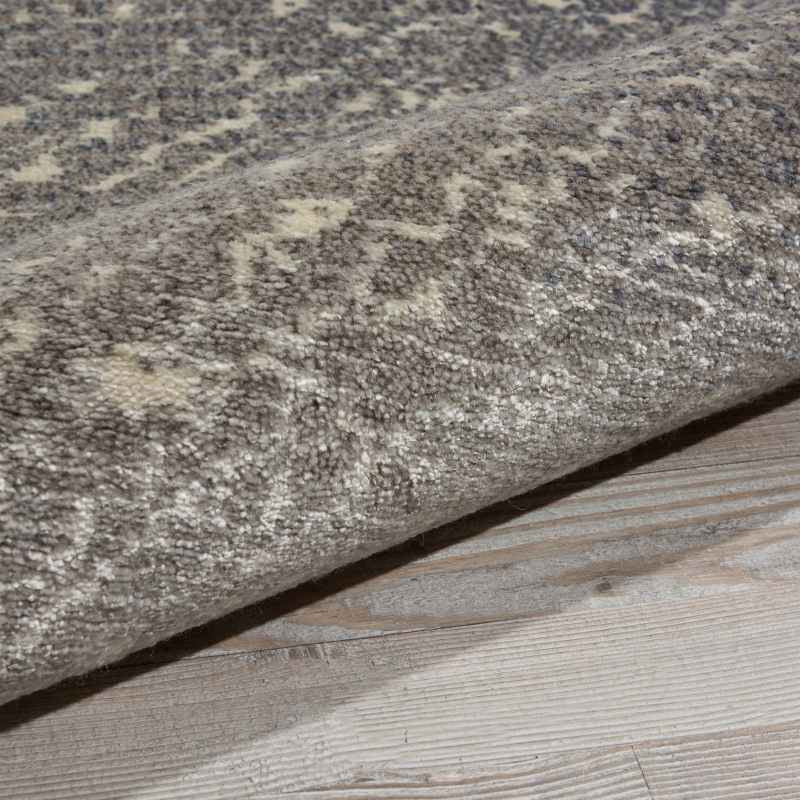 Nourison Twilight Circular Rugs TWI12 in Ivory Grey