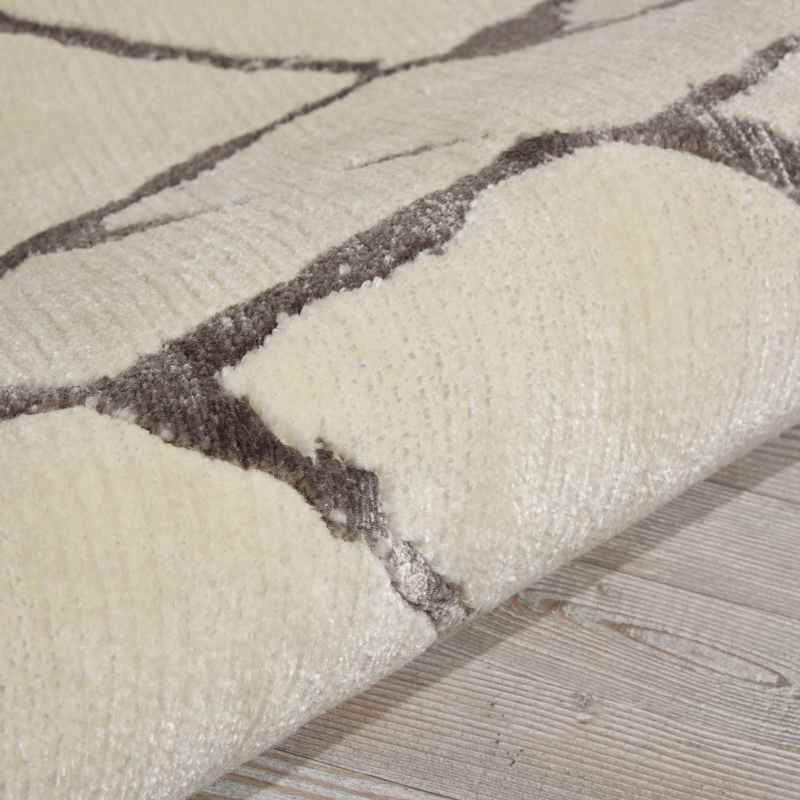 Nourison Twilight Circular Rugs TWI15 in Ivory