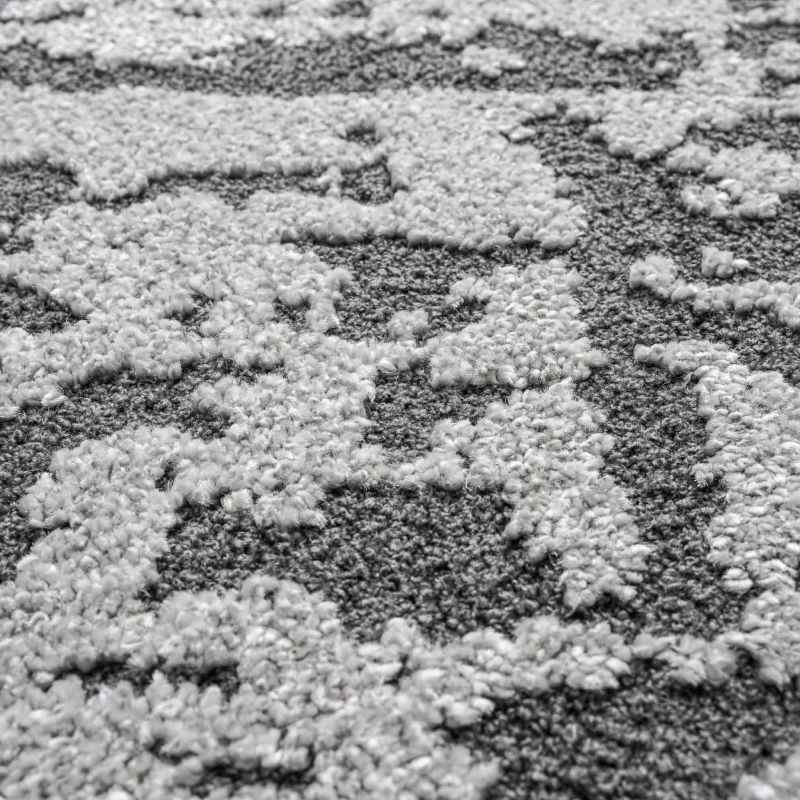Geo Modern Abstract Textured 410003 2131 Rugs in Taupe Grey