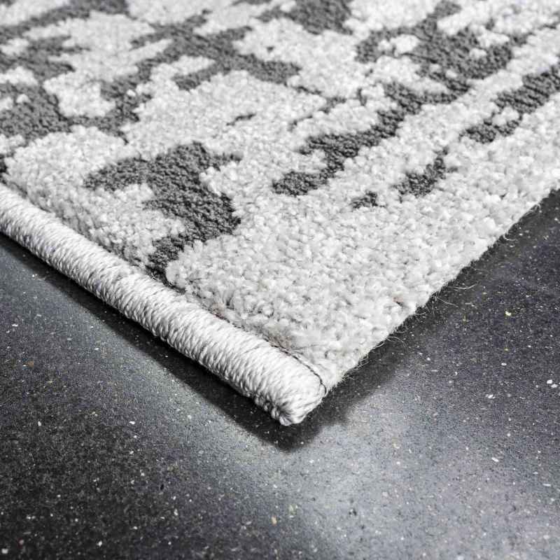 Geo Modern Abstract Textured 410003 2131 Rugs in Taupe Grey