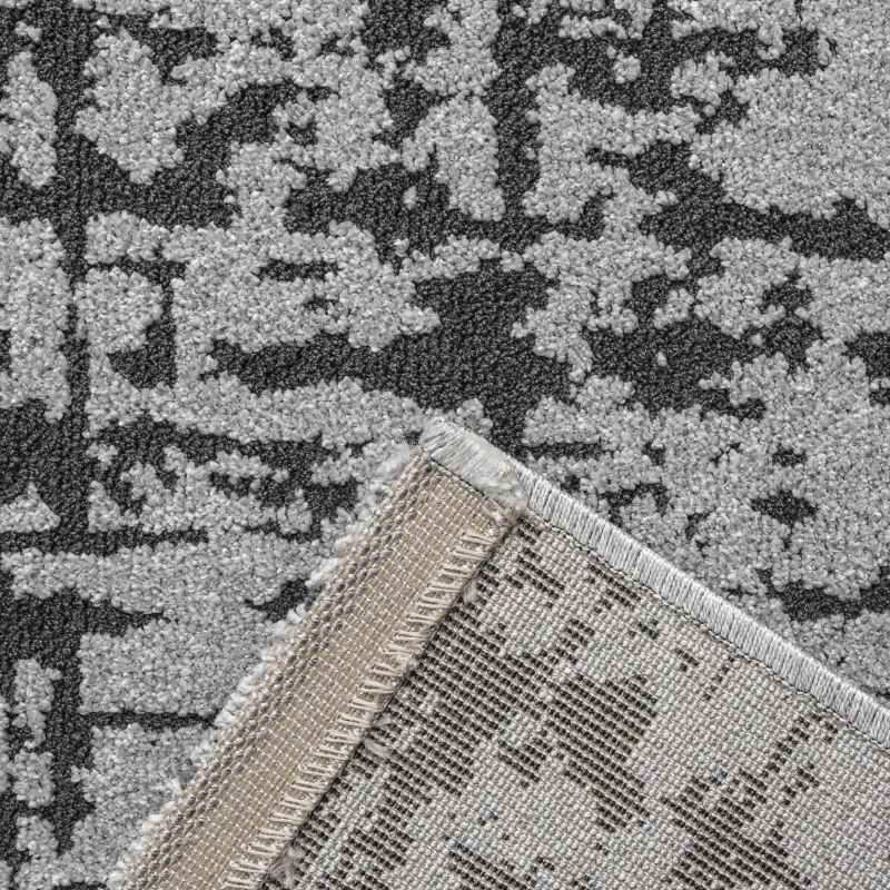 Geo Modern Abstract Textured 410003 2131 Rugs in Taupe Grey
