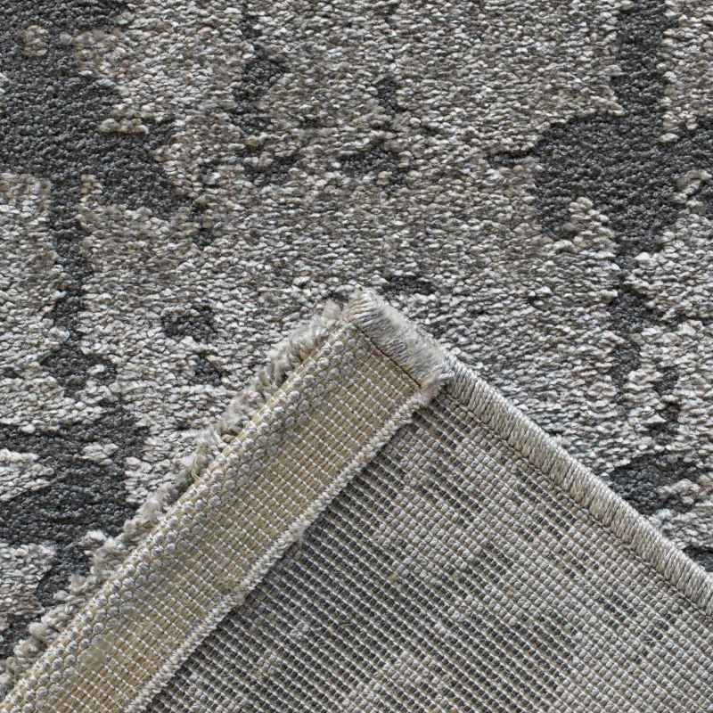 Geo Modern Abstract Textured 410003 7131 Rugs in Grey