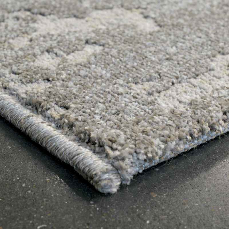 Geo Modern Abstract Textured Rugs in 410007 7121 Taupe Beige