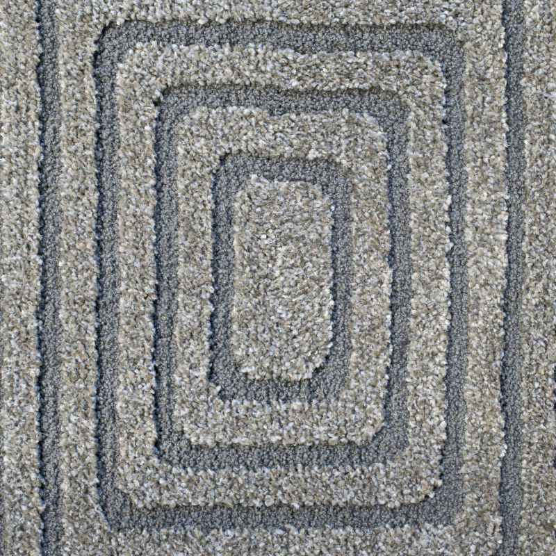 Geometric Modern Textured Rugs in 410009 7131 Grey