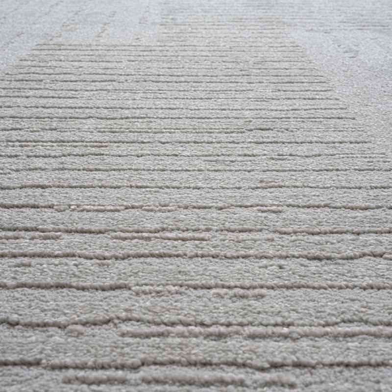 Geo Modern Abstract Textured 41037 6161 Rugs in Cream White