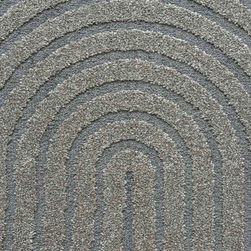 Geo Modern Abstract Textured 41061 7131 Rugs in Grey