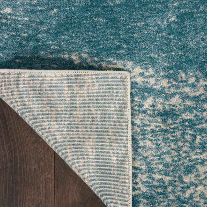Maxell Abstract Runner Rugs MAE06 by Nourison in Ivory Teal