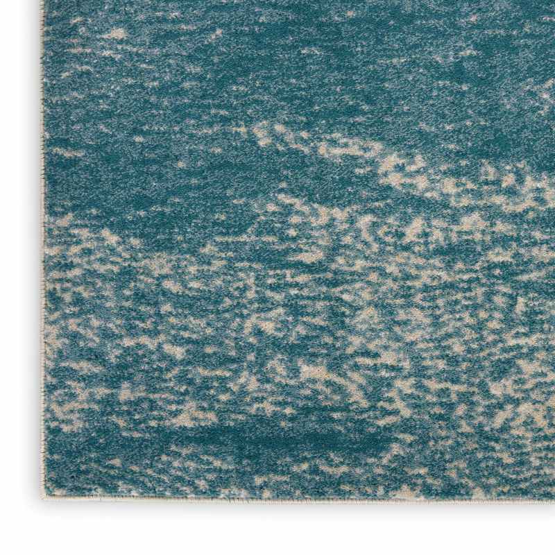Maxell Abstract Runner Rugs MAE06 by Nourison in Ivory Teal