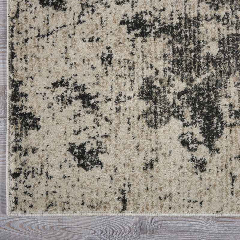 Maxell Hallway Runners MAE07 by Nourison in Ivory and Grey