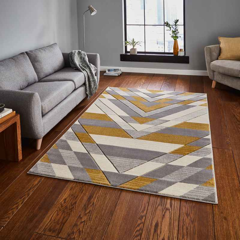 Pembroke Rugs G2075 in Beige and Yellow