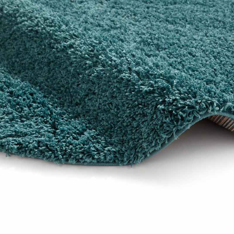 Vista Circular Shaggy Round Rugs 2236 in Bright Blue