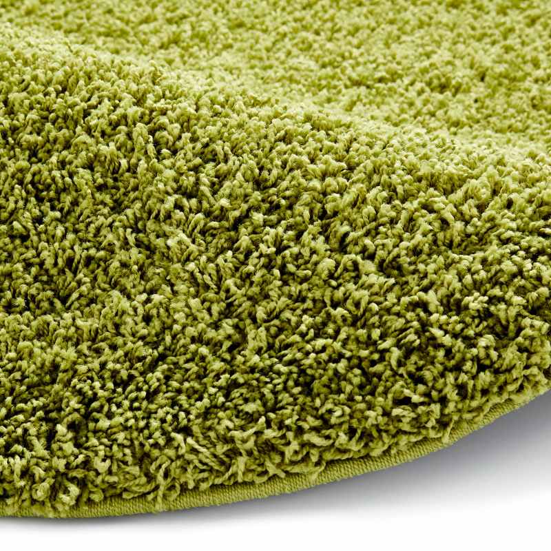 Vista Circular Shaggy Round Rugs 2236 Green