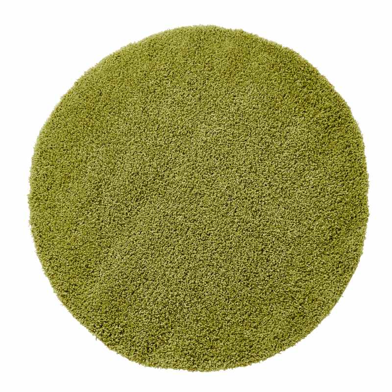 Vista Circular Shaggy Round Rugs 2236 Green