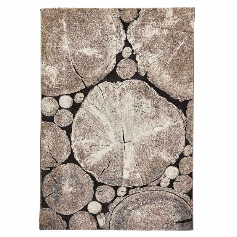 Woodland Rugs 6318 in Grey and Black