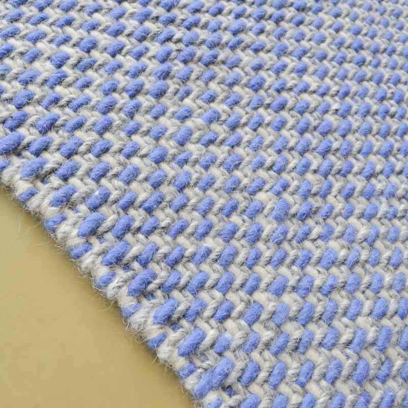 Atelier Craft Wool Rugs 49508 Blue by Brink and Campman