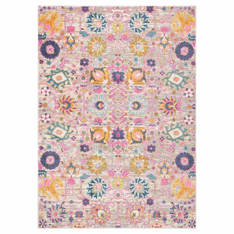 Passion Modern Persian Rugs PSN01 in Silver Grey