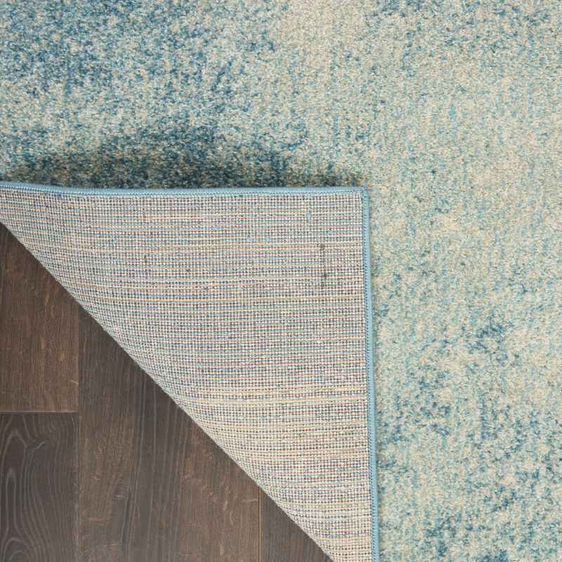 Passion PSN10 Abstract Modern Rugs in Navy Light Blue