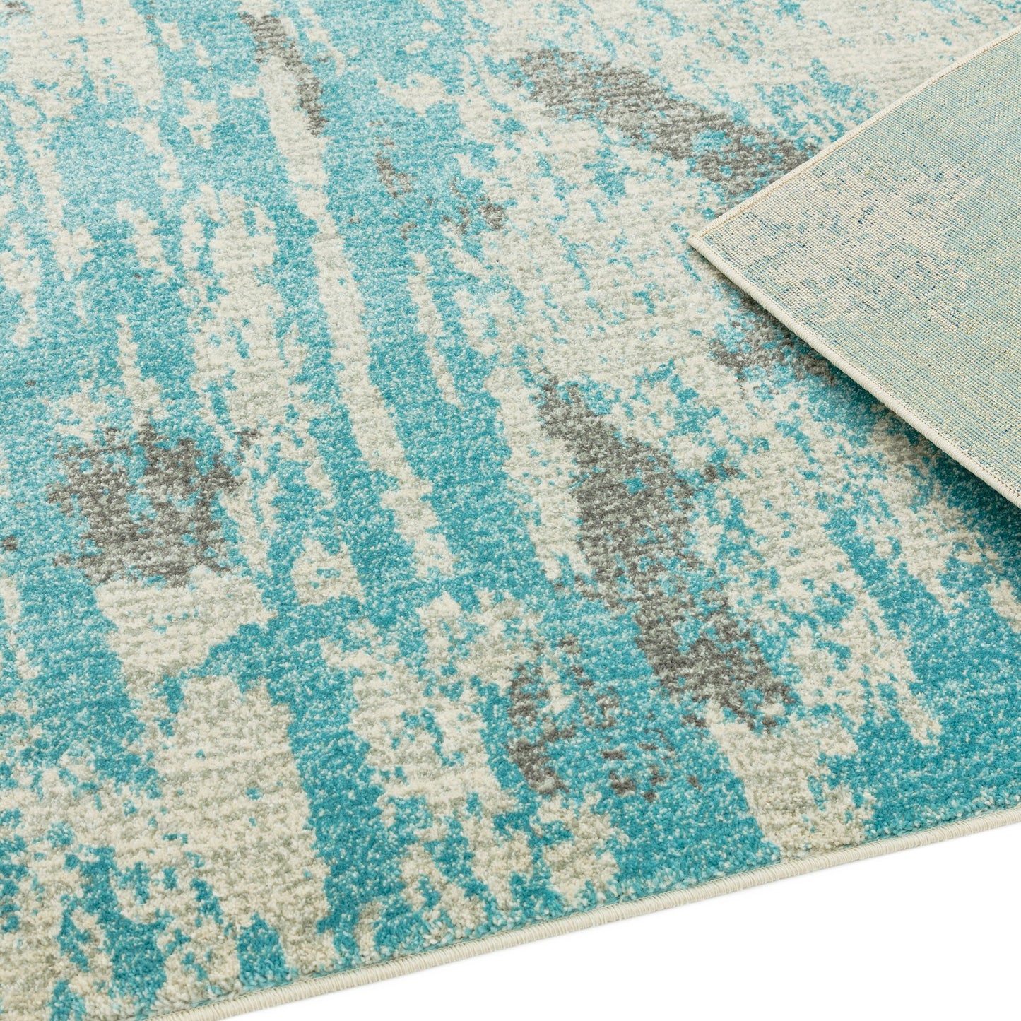 Nova Rugs NV15 in Painterly Duck Egg