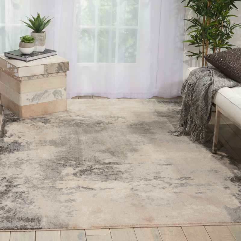 Maxell Rugs MAE13 by Nourison in Ivory and Grey