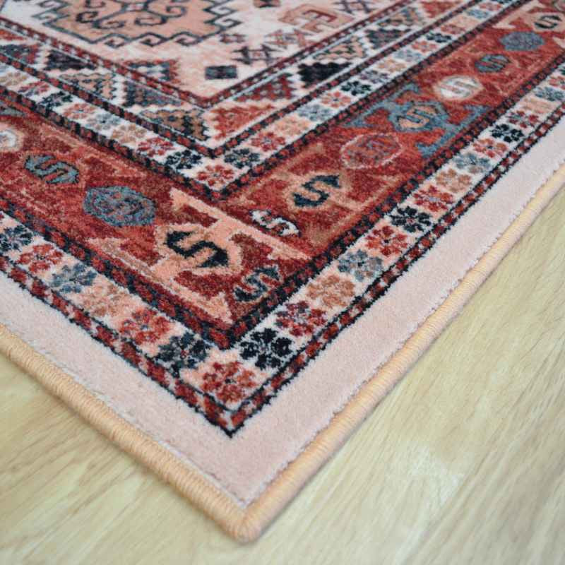 Royal Kashqai Traditional Wool Rugs 4306 100 in Cream and Brick